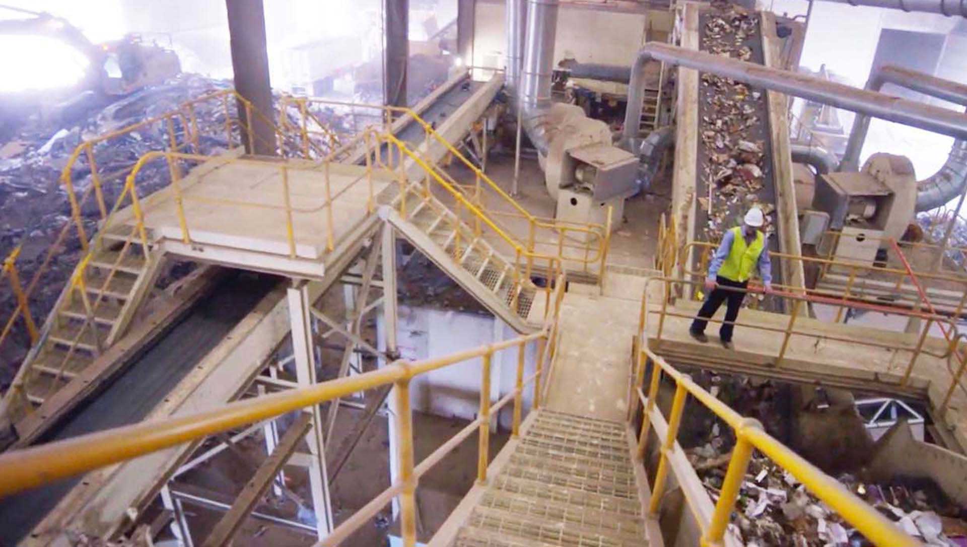 SUEZResourceCo plant at Wingfield producing fuel from waste, after