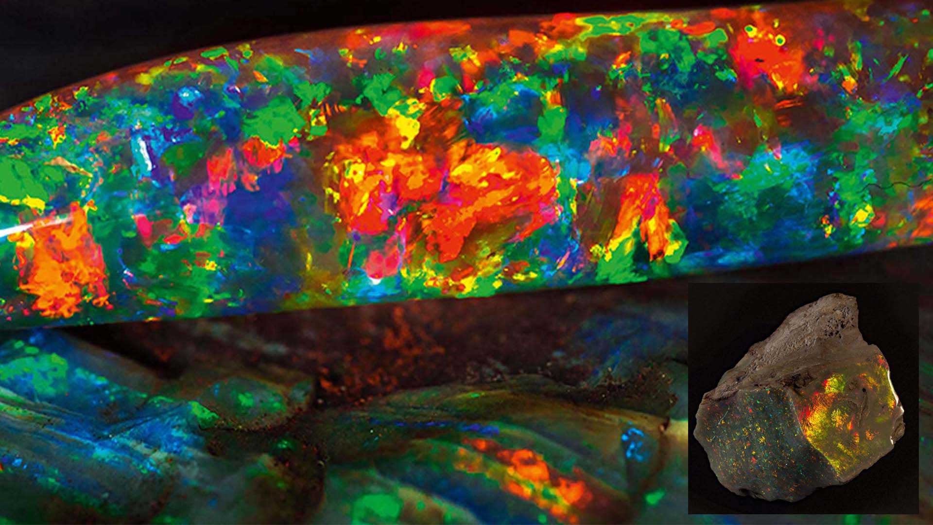 Opal brilliance of the Virgin Rainbow and Fire of Australia add to gem ...