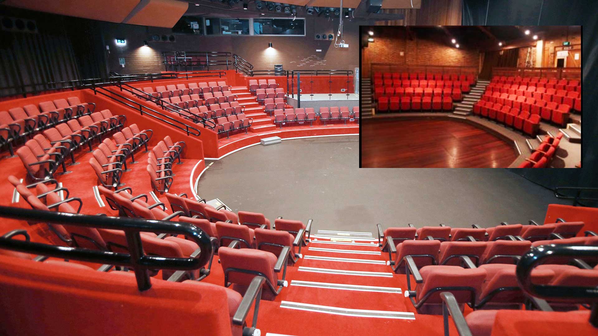 The 1970s Little Theatre at Adelaide University and a Parks theatre in
