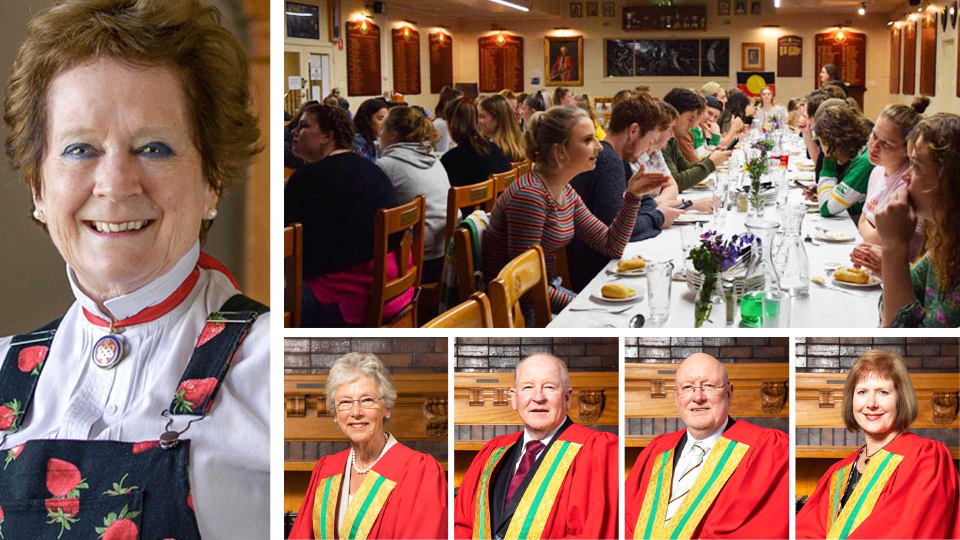 Rosemary Brooks as principal of St Ann's College, North Adelaide, spurs